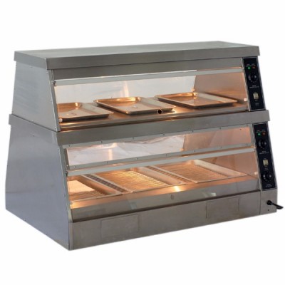 Commercial hot food cases / food warmer display / chicken warming showcase